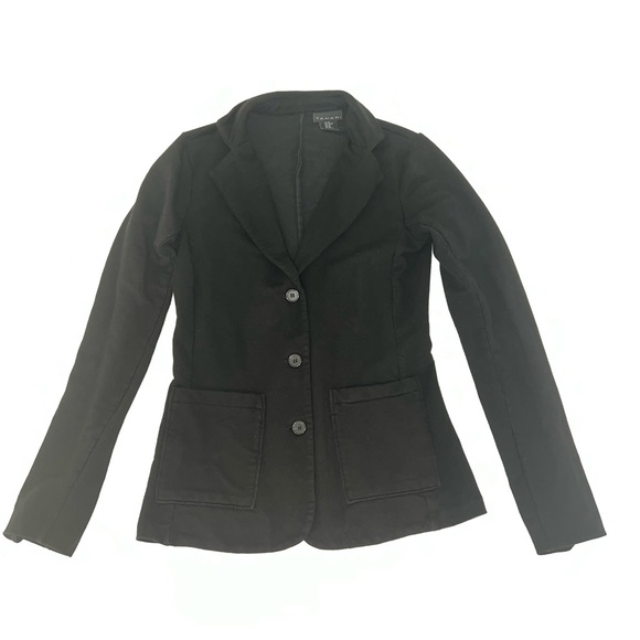 Tahari stretch blazer cardigan long sleeve vest - Picture 4 of 4